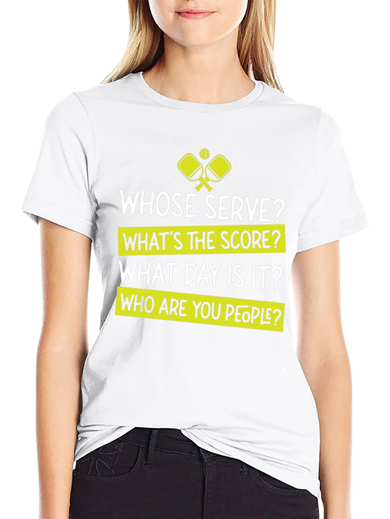 Funny Pickleball T-Shirt - Whose Serve Tee