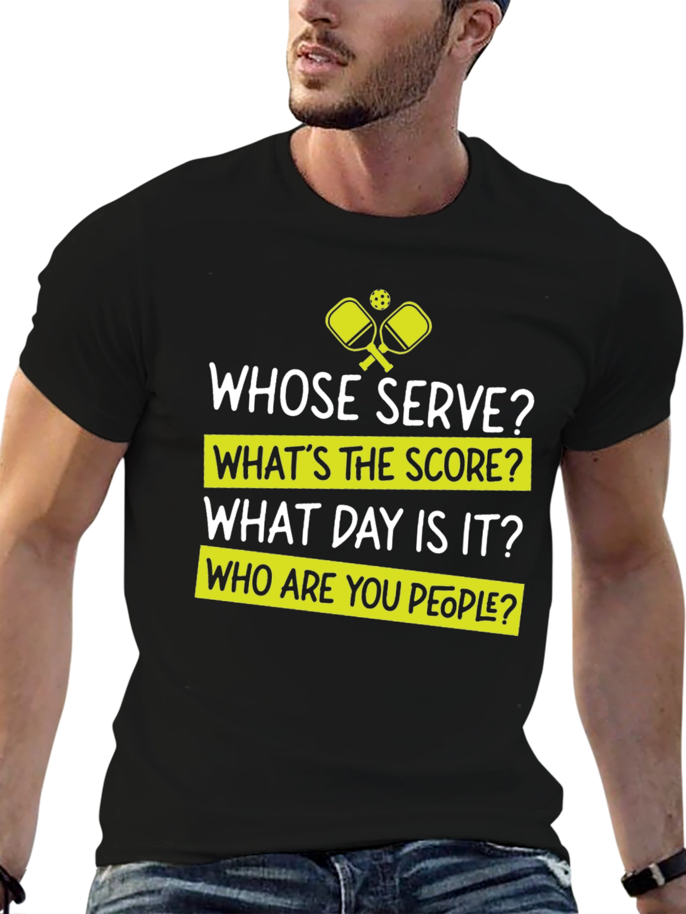 Funny Pickleball T-Shirt - Whose Serve Tee