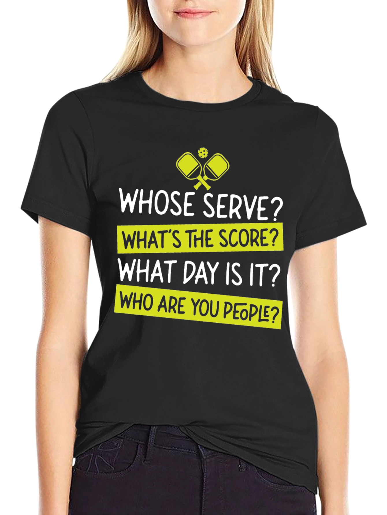 Funny Pickleball T-Shirt - Whose Serve Tee