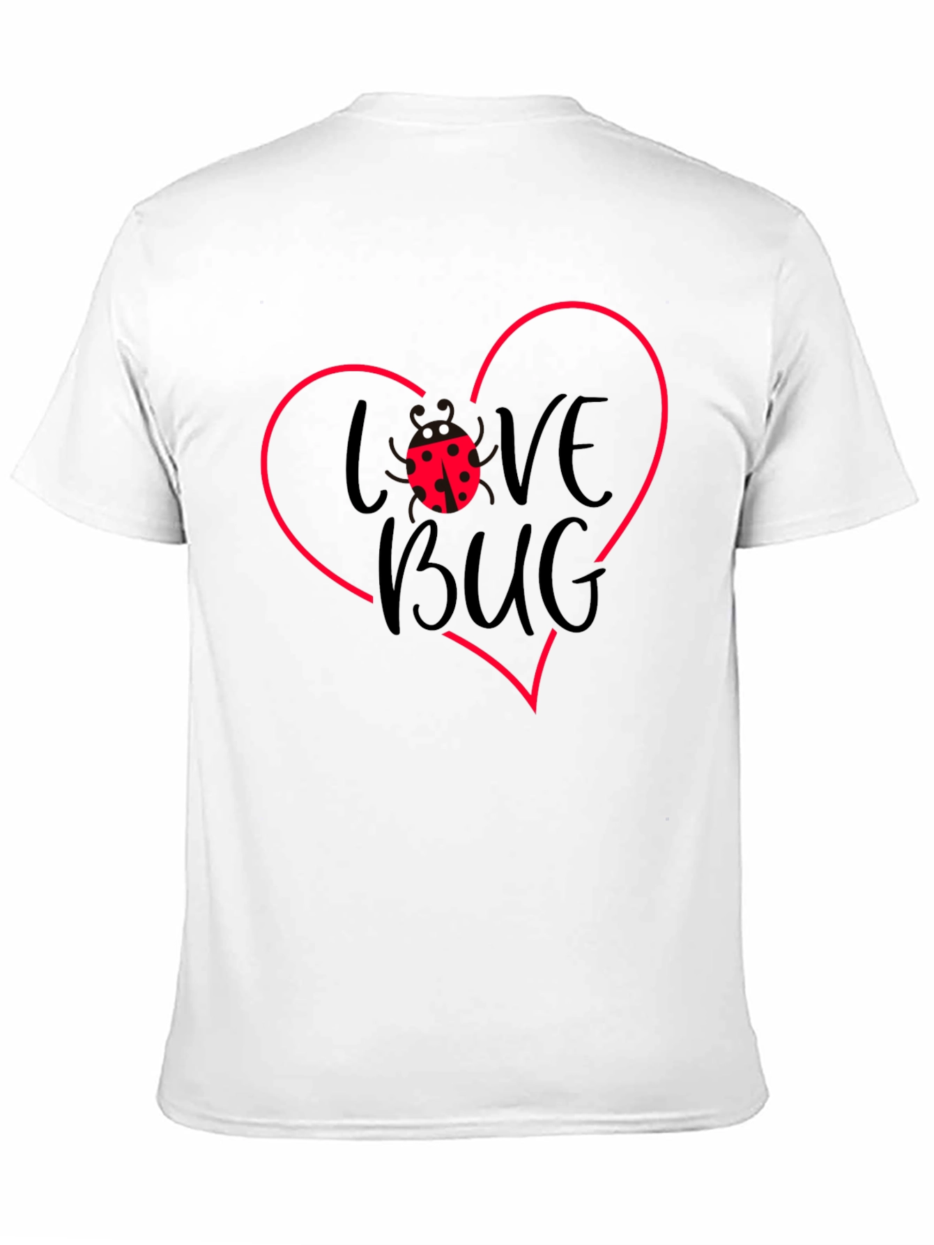 Love Bug Graphic Tee - Black Cotton Shirt