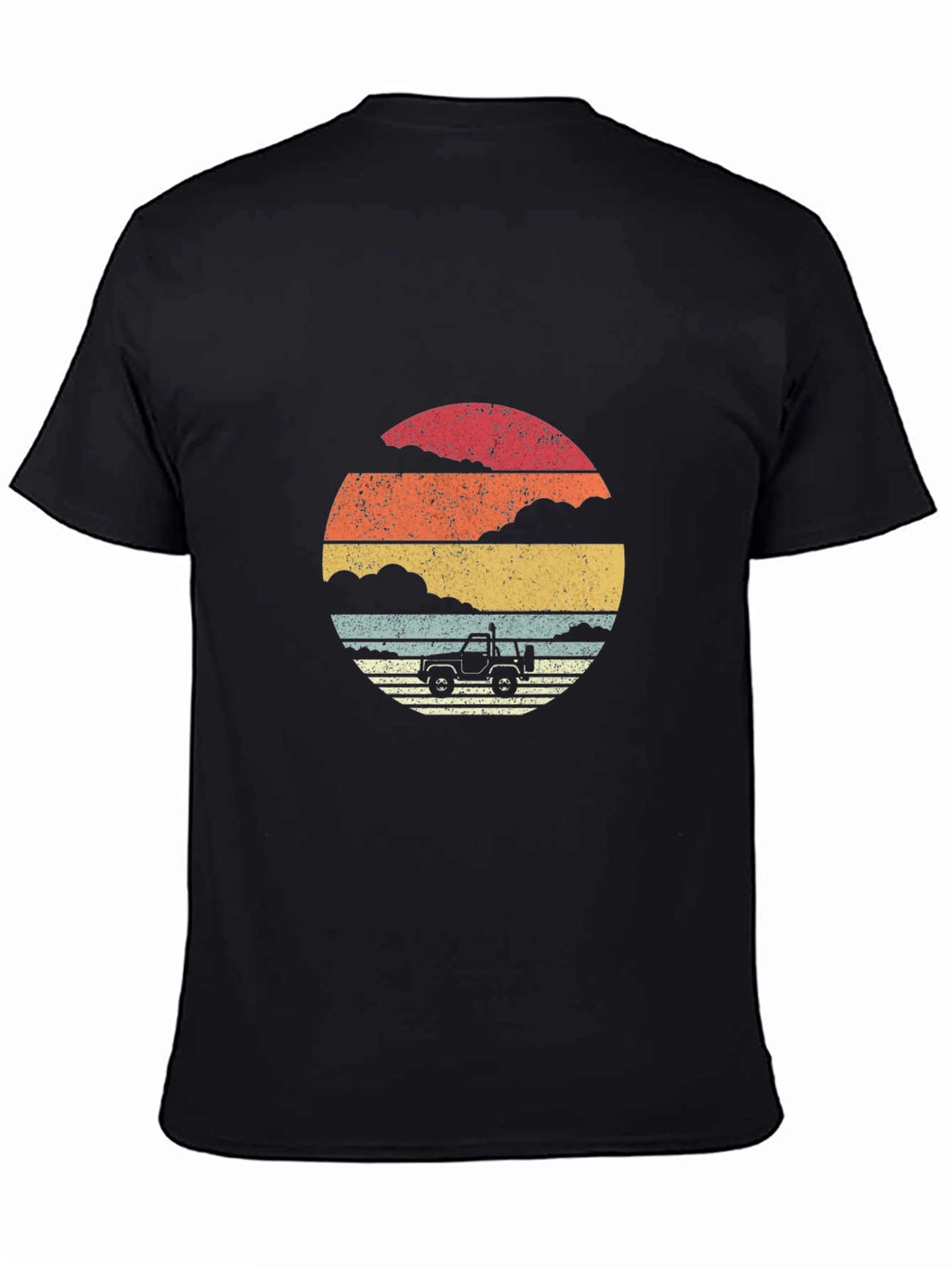 Retro Sunset Jeep Graphic T-Shirt