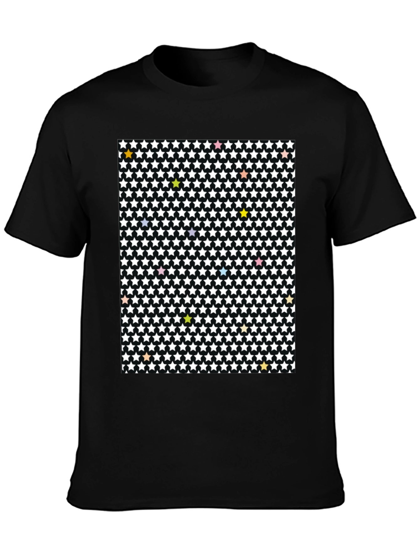 Starry Night T-Shirt - Patterned Cotton Tee
