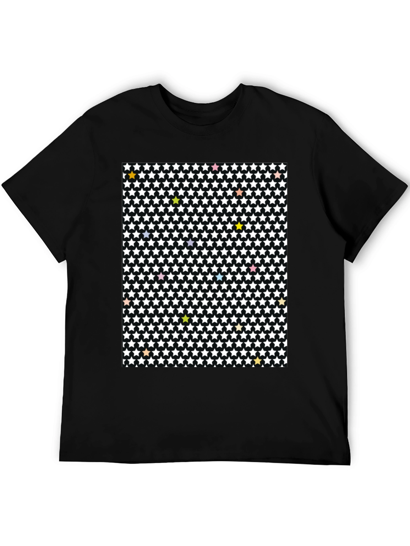 Starry Night T-Shirt - Patterned Cotton Tee