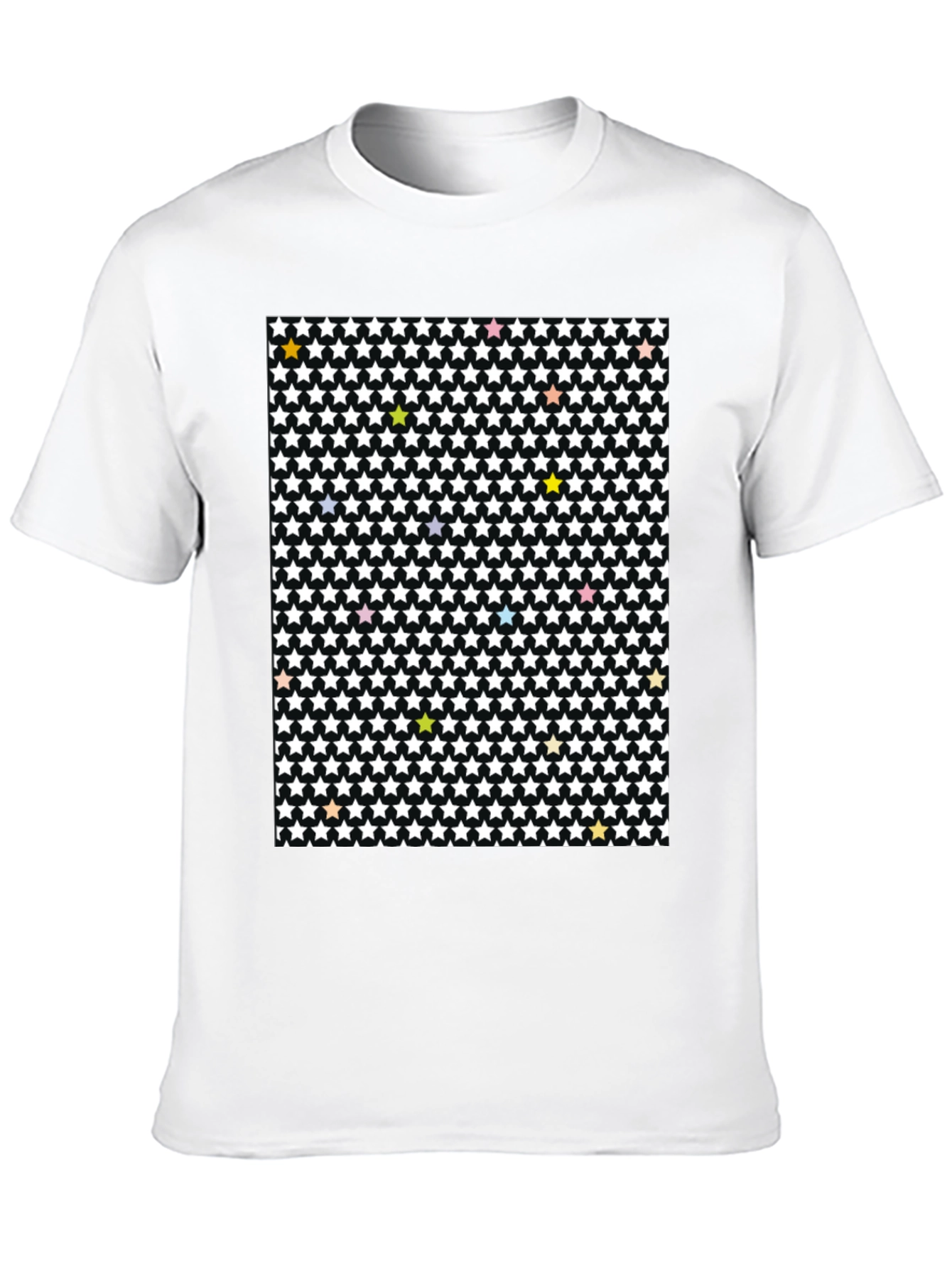 Starry Night T-Shirt - Patterned Cotton Tee