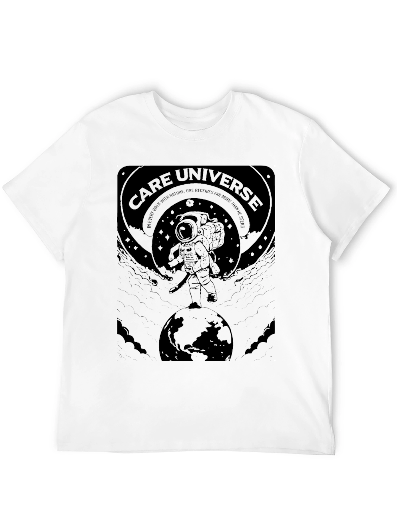 Care Universe Astronaut Graphic Black T-Shirt
