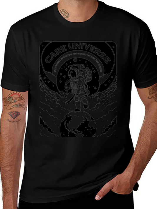 Care Universe Astronaut Graphic Black T-Shirt
