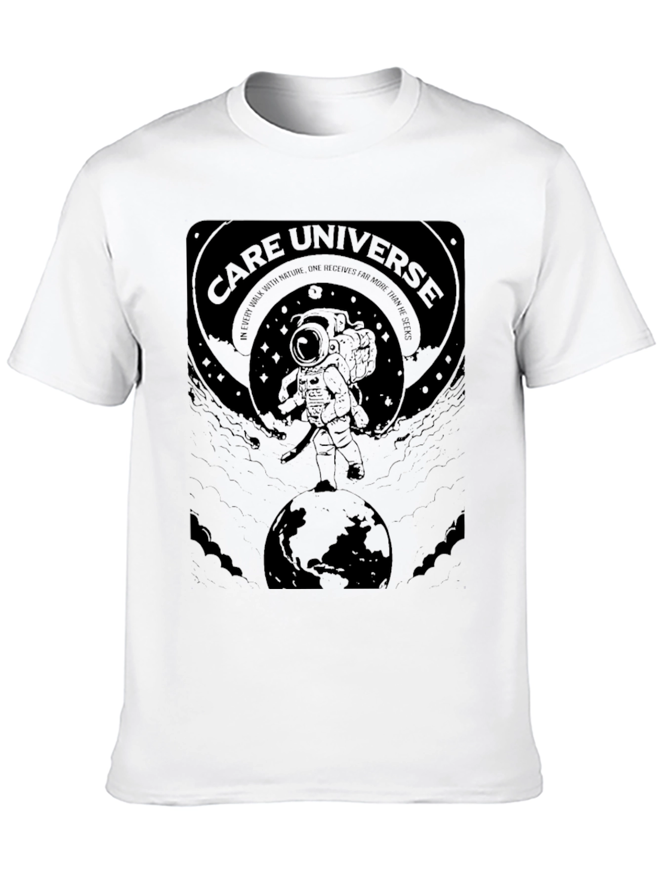 Care Universe Astronaut Graphic Black T-Shirt