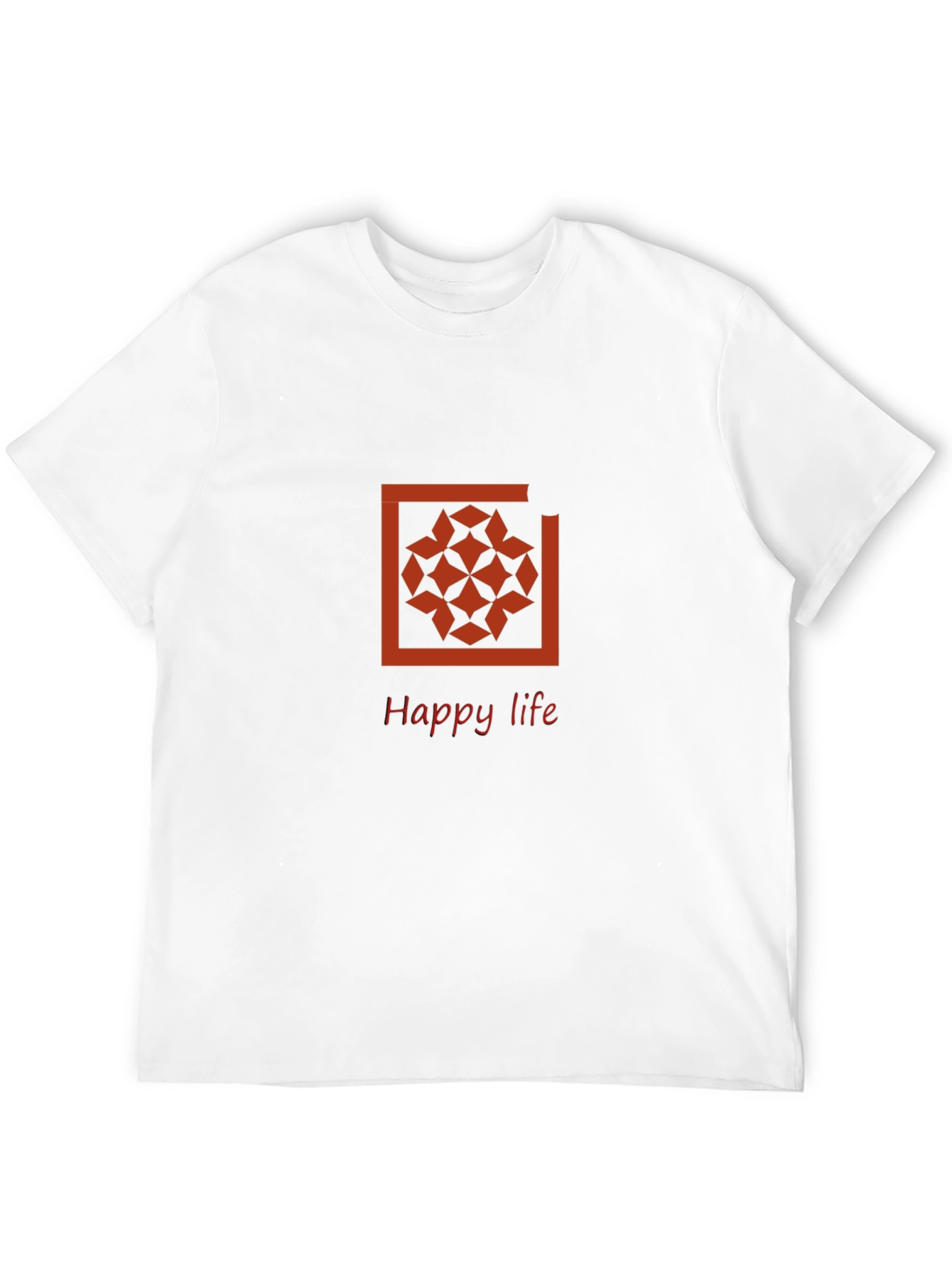 Trendy Black Graphic Tee - Happy Life Design