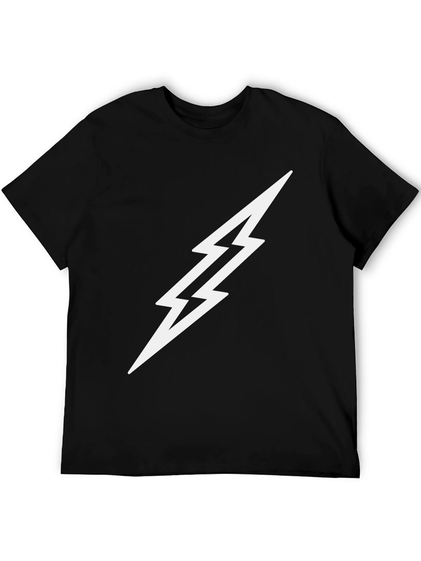 Lightning Bolt Graphic Tee - Modern Casual Style