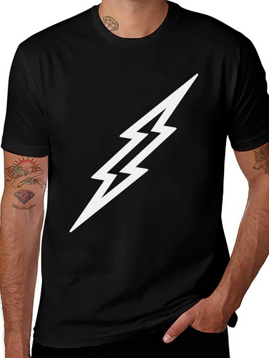 Lightning Bolt Graphic Tee - Modern Casual Style