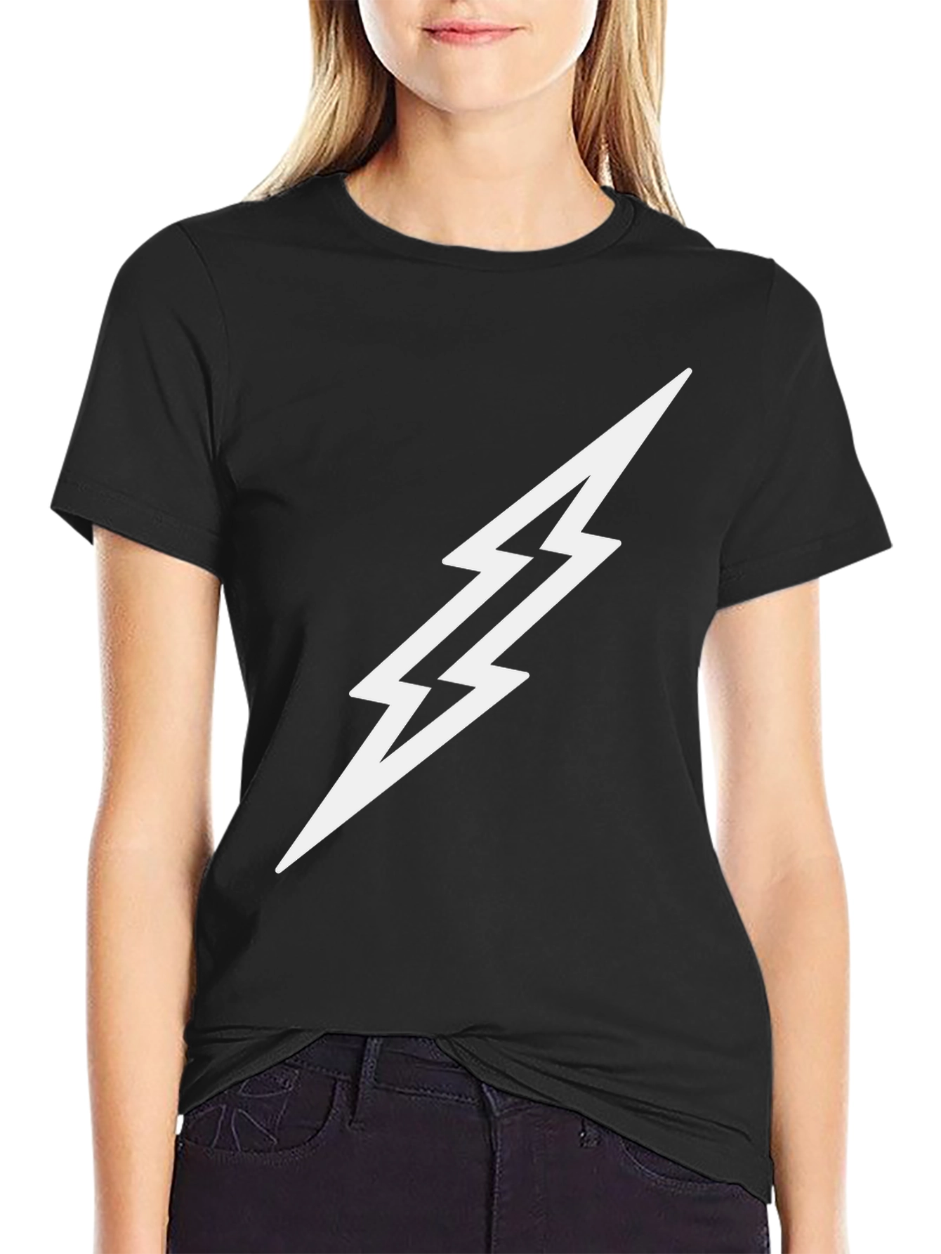 Lightning Bolt Graphic Tee - Modern Casual Style
