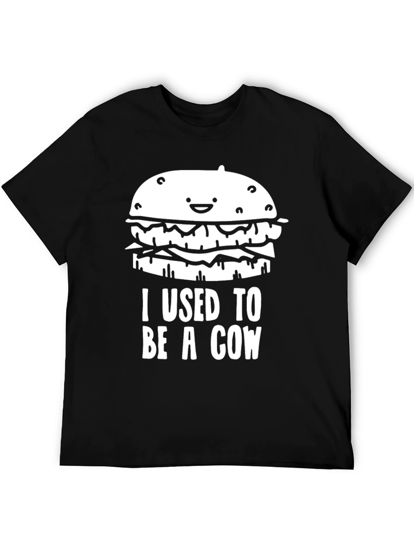 Funny Hamburger T-Shirt: I Used to Be a Cow