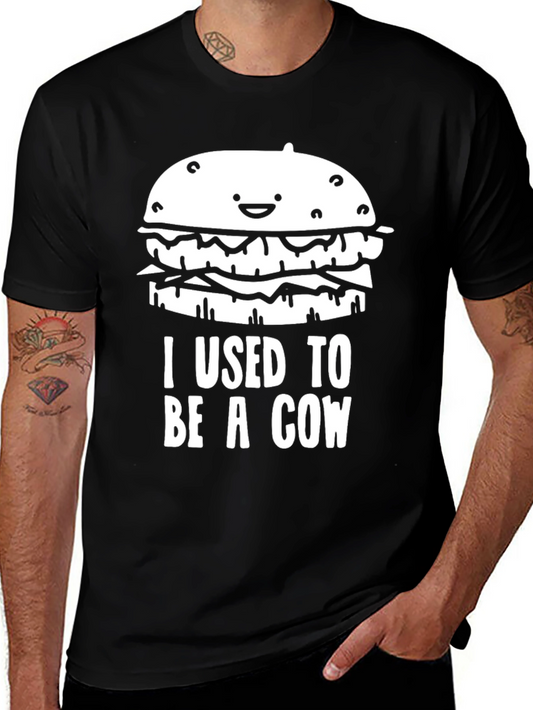 Funny Hamburger T-Shirt: I Used to Be a Cow