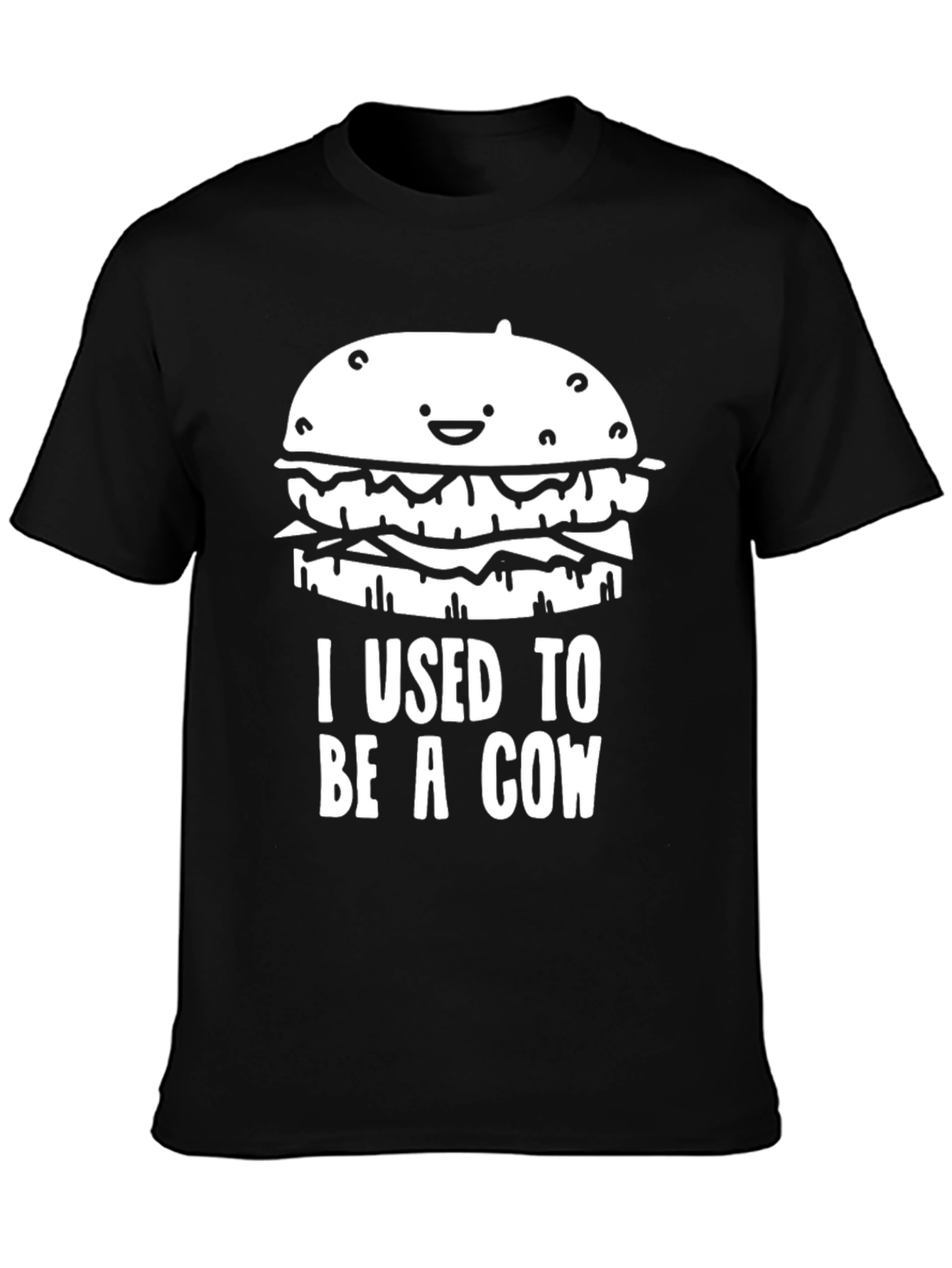 Funny Hamburger T-Shirt: I Used to Be a Cow