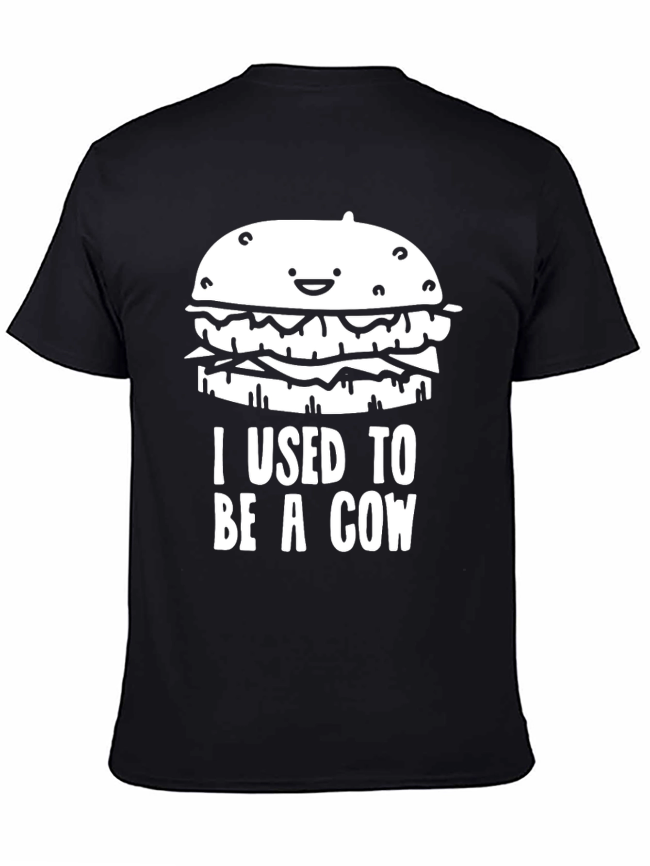 Funny Hamburger T-Shirt: I Used to Be a Cow