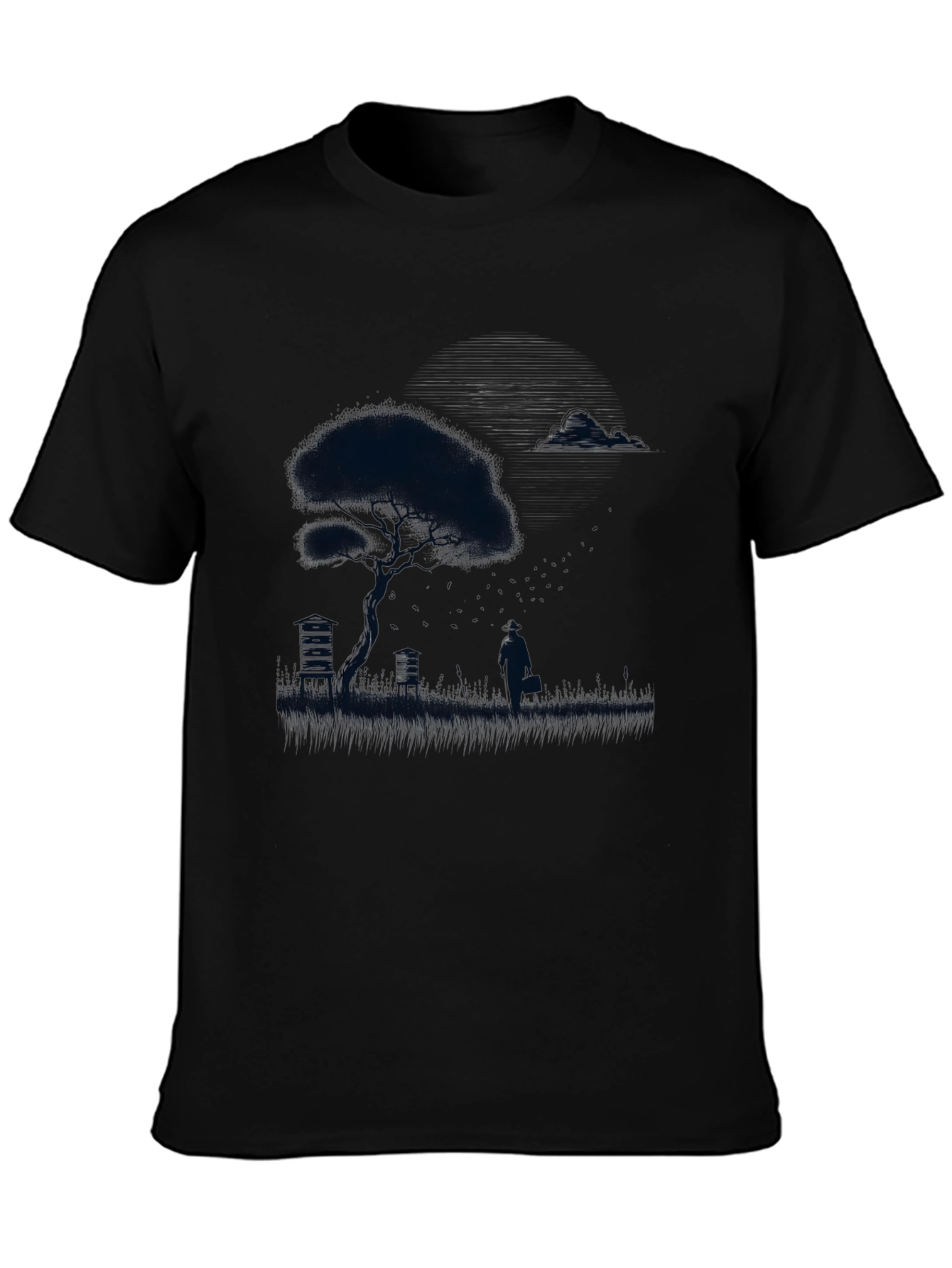 Silhouette Tree Black T-Shirt