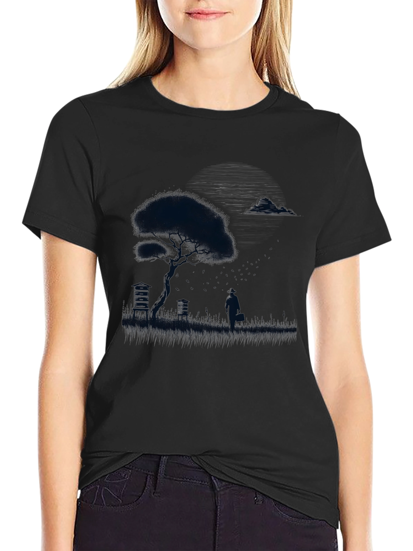 Silhouette Tree Black T-Shirt