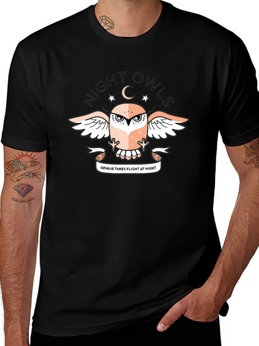 Night Owls Graphic T-Shirt - Genius Takes Flight
