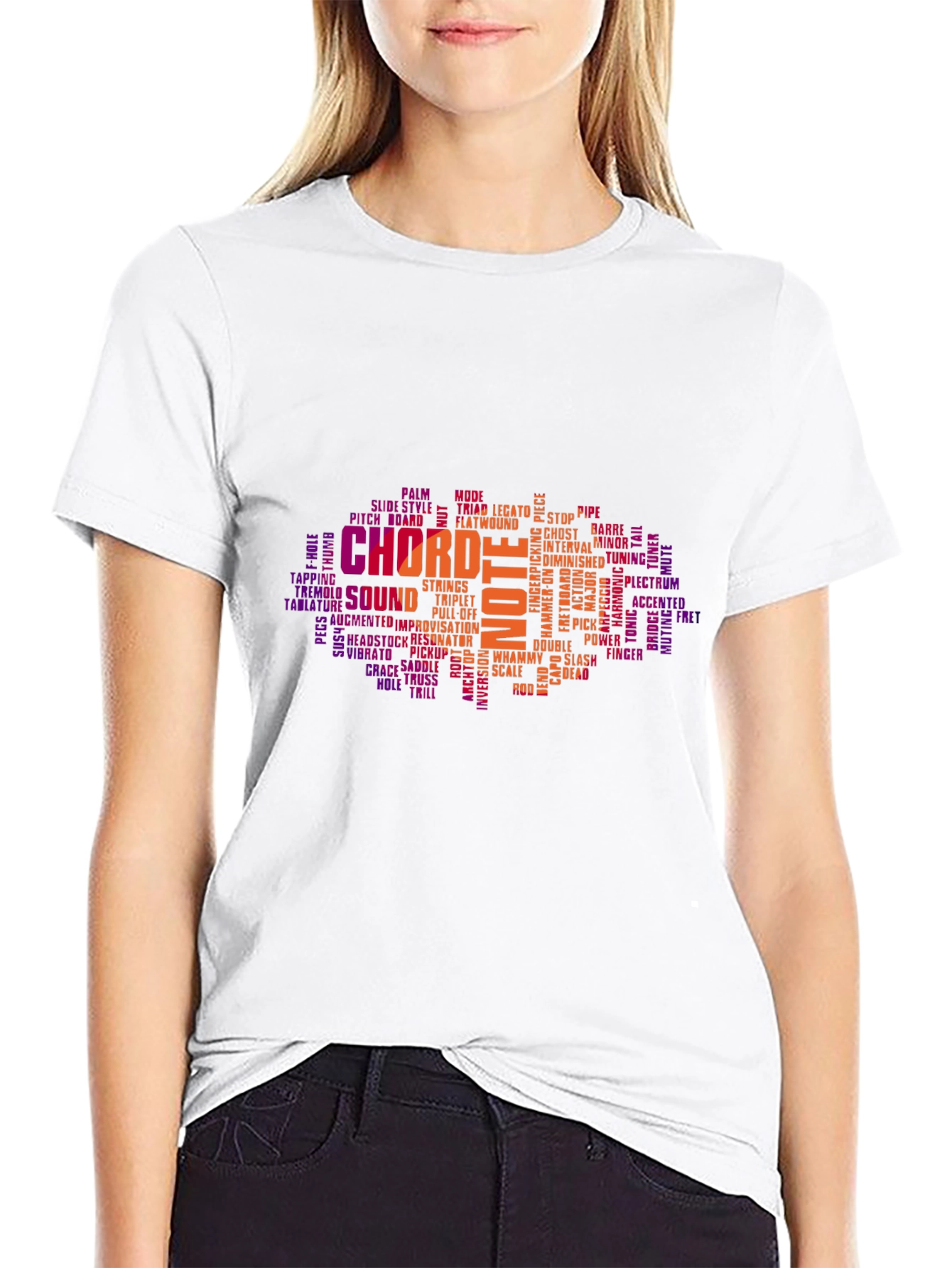 Music Theory Word Art Graphic T-Shirt