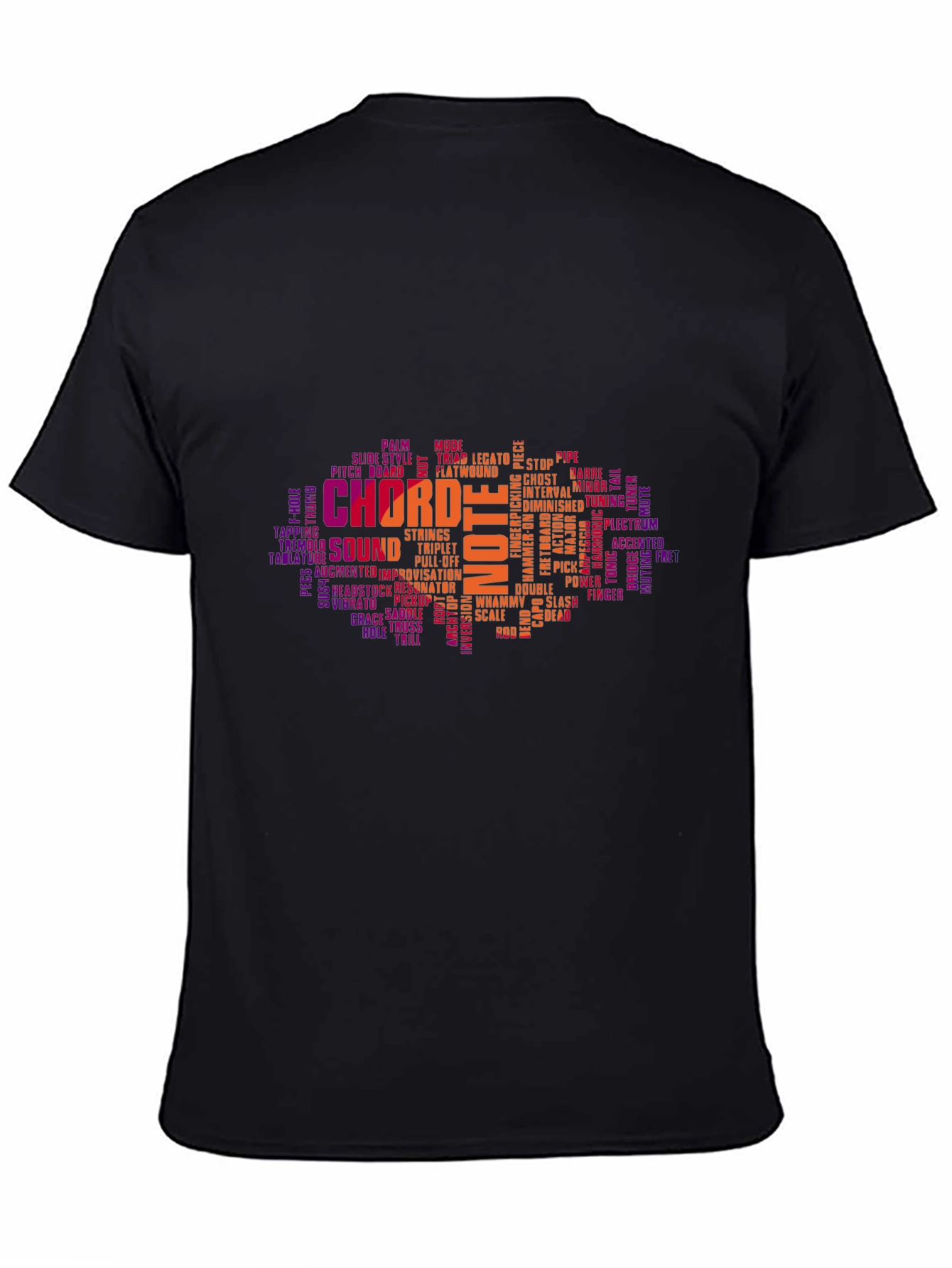 Music Theory Word Art Graphic T-Shirt