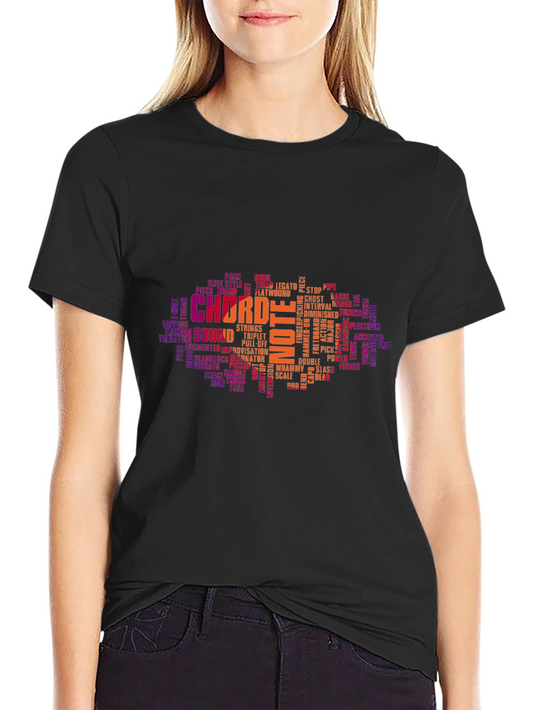 Music Theory Word Art Graphic T-Shirt