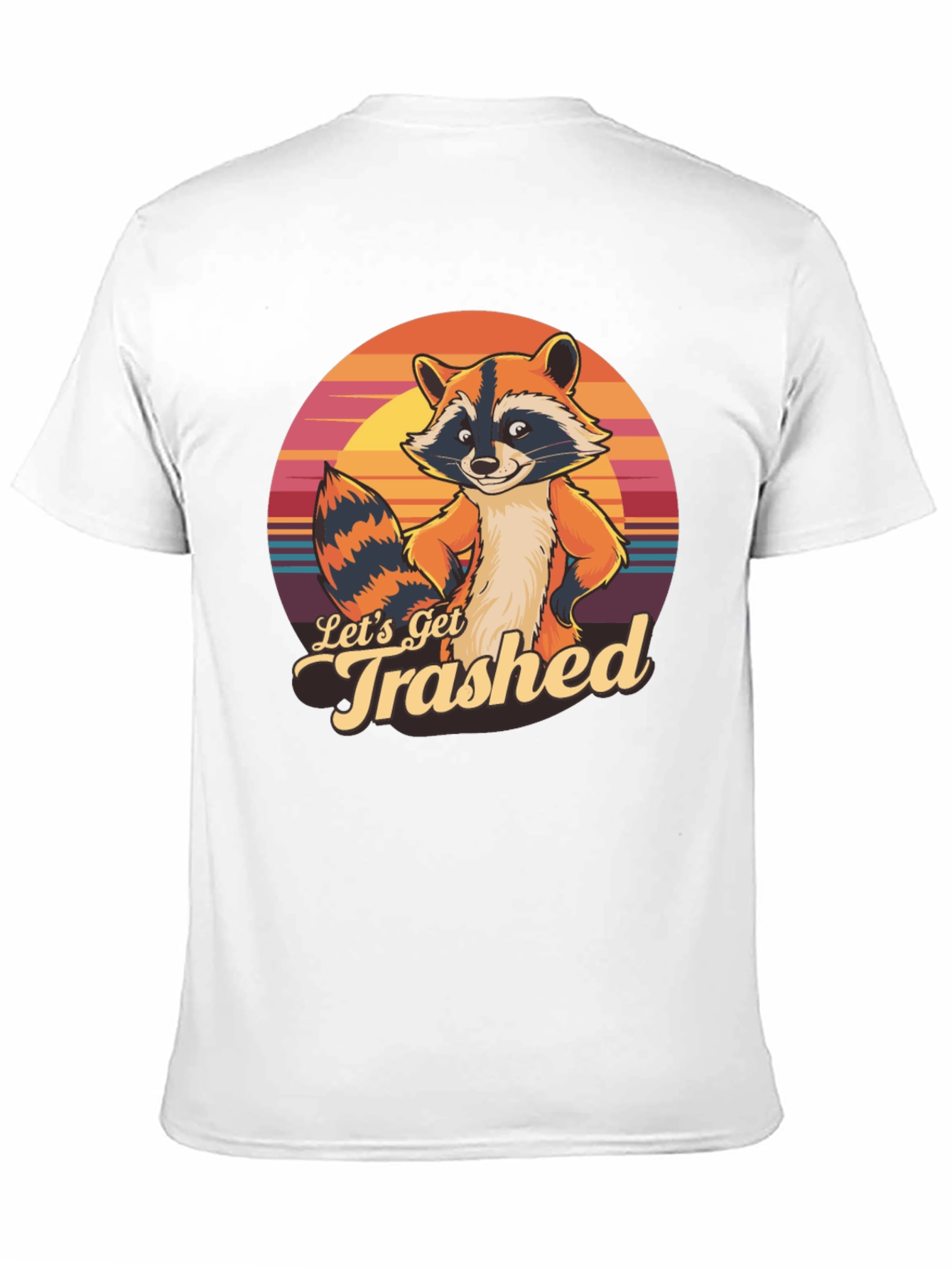 Lets Get Trashed Raccoon Graphic T-Shirt