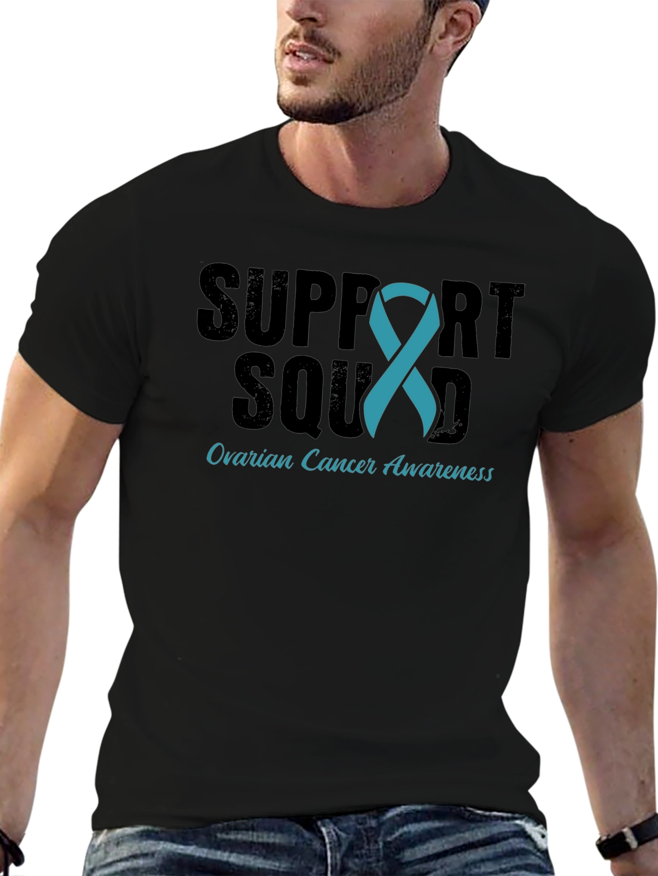 Ovarian Cancer Awareness Support Squad Tee
