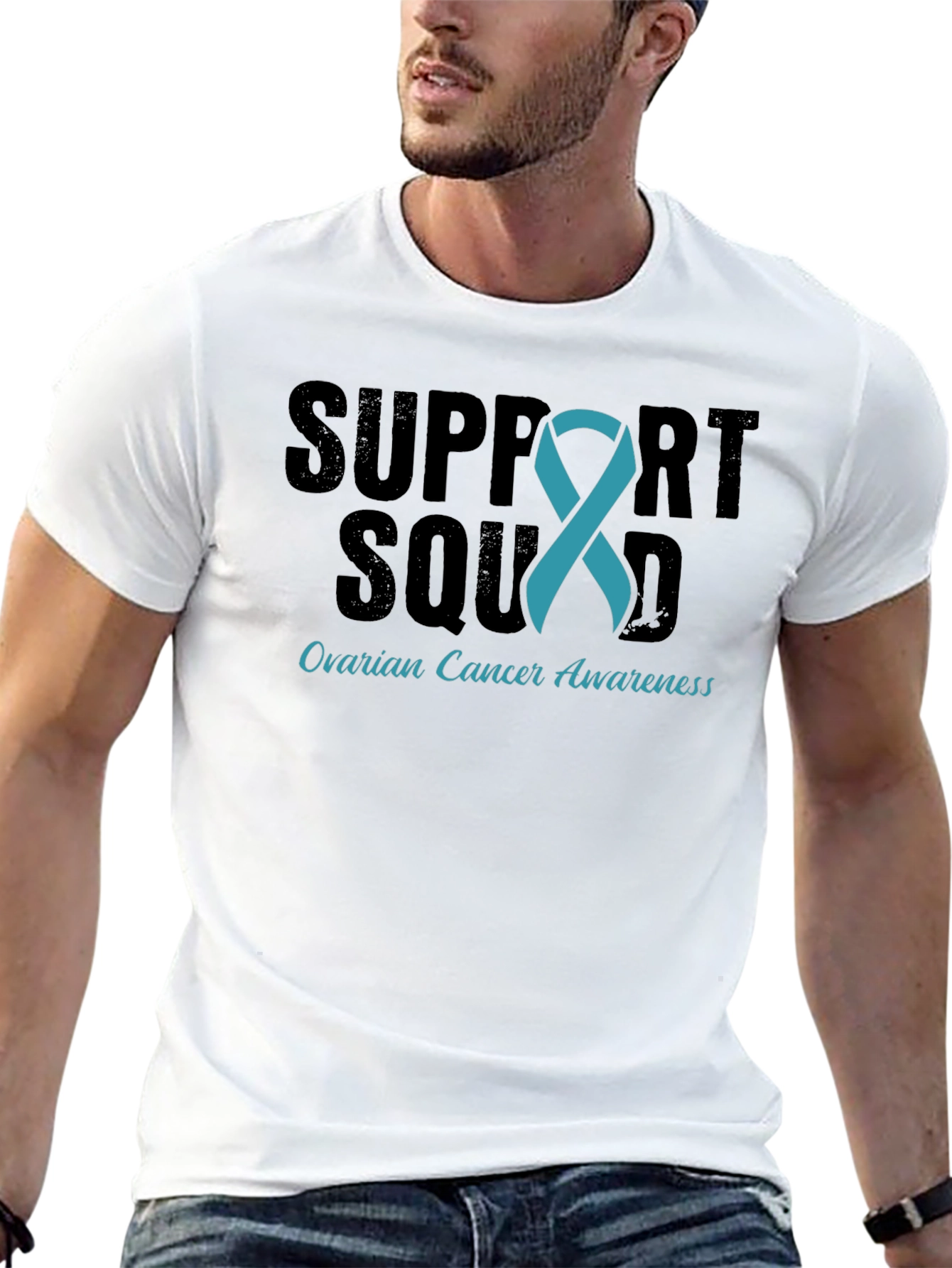 Ovarian Cancer Awareness Support Squad Tee
