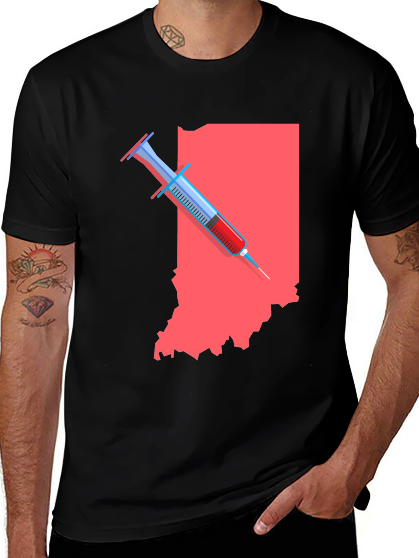 Indiana State Vaccination T-Shirt