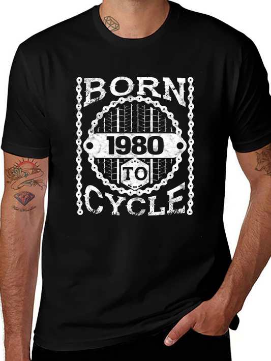 Born 1980 to Cycle T-Shirt Black