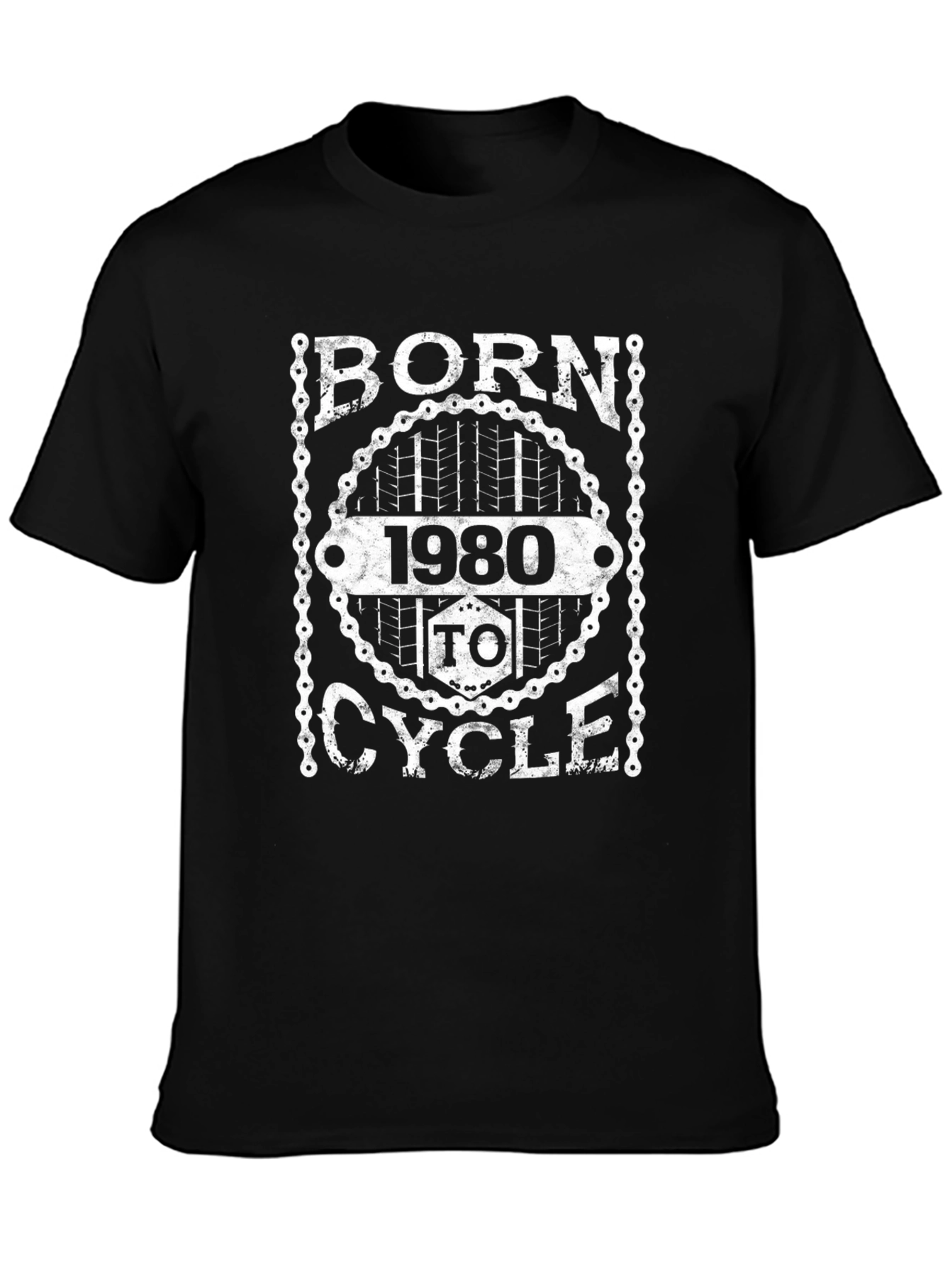 Born 1980 to Cycle T-Shirt Black