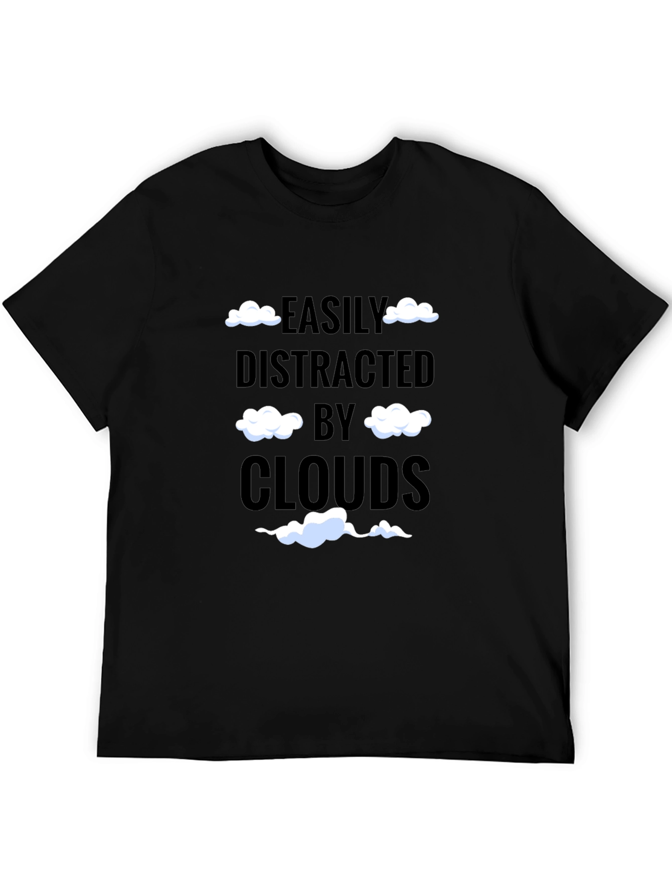 Easily Distracted by Clouds T-Shirt Funny Cloud Lover Tee