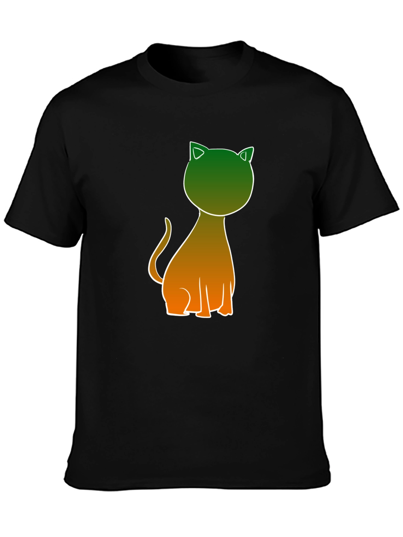 Cool Cat Graphic Tee - Black Casual Shirt