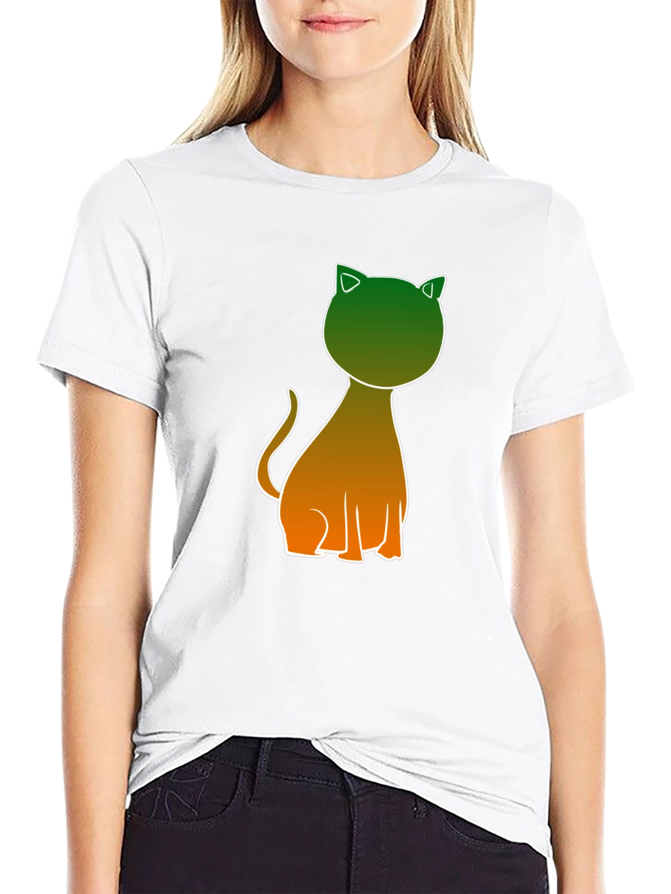 Cool Cat Graphic Tee - Black Casual Shirt