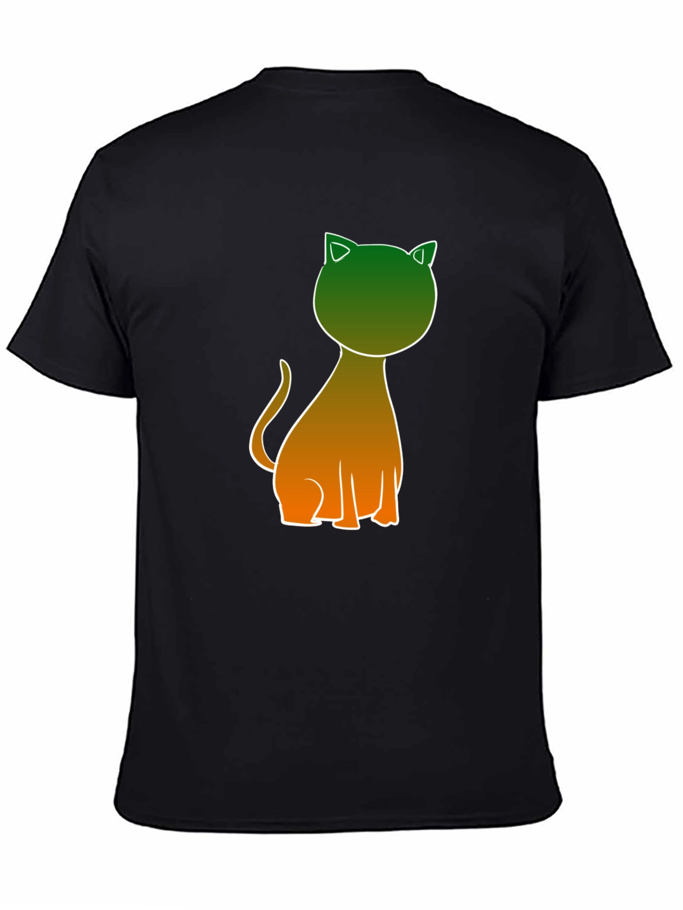 Cool Cat Graphic Tee - Black Casual Shirt