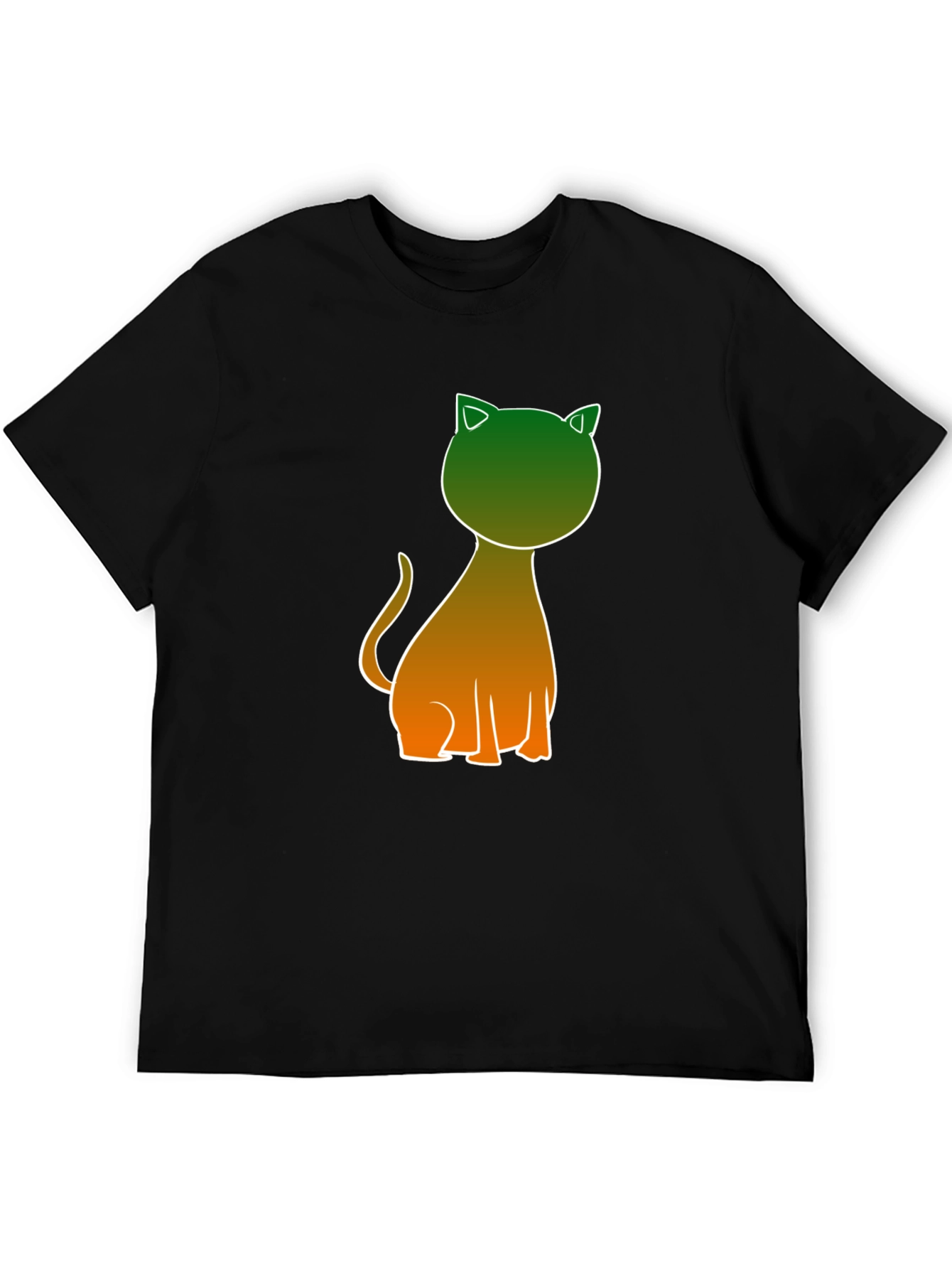 Cool Cat Graphic Tee - Black Casual Shirt
