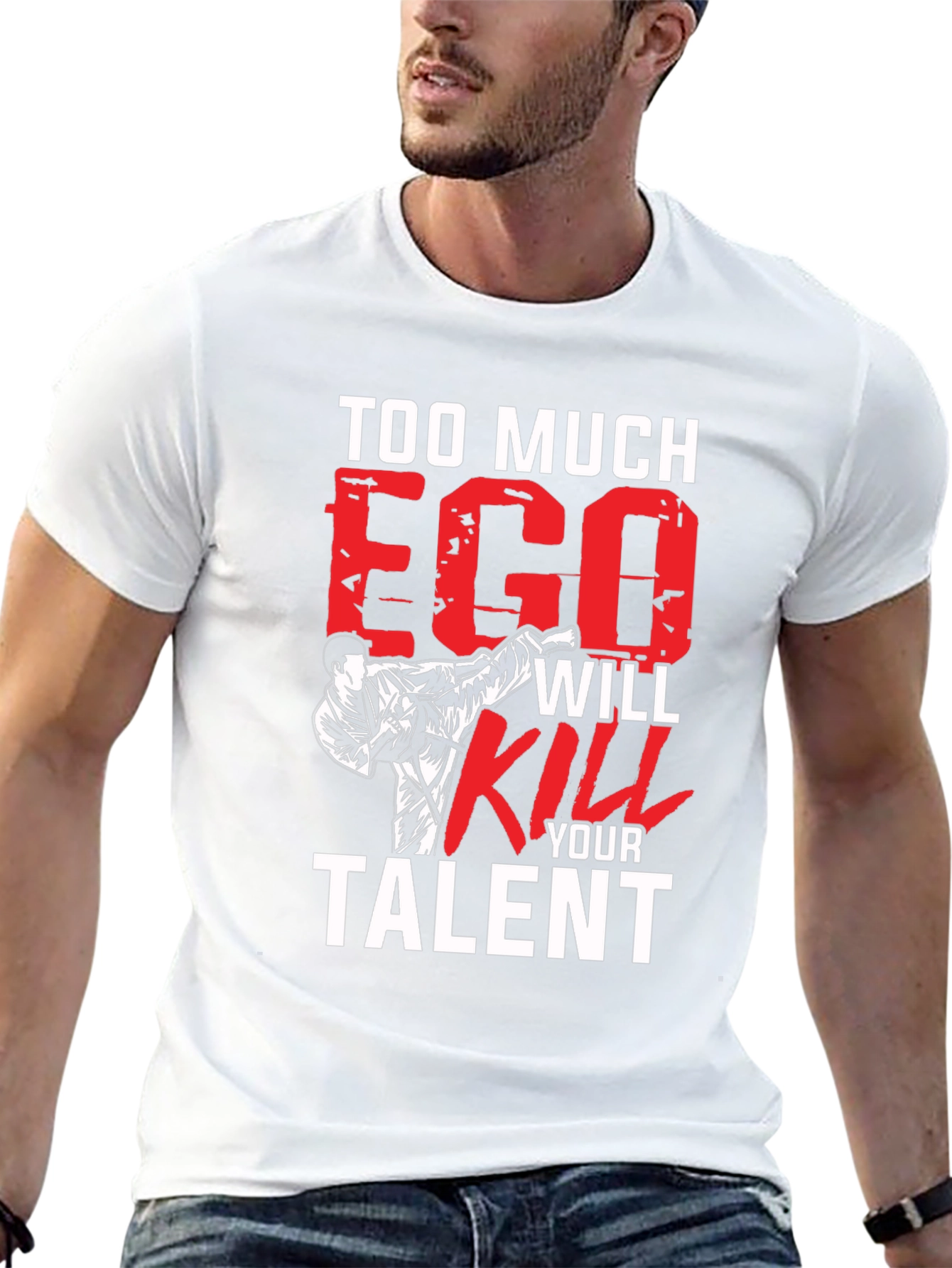 Too Much Ego Black T-Shirt