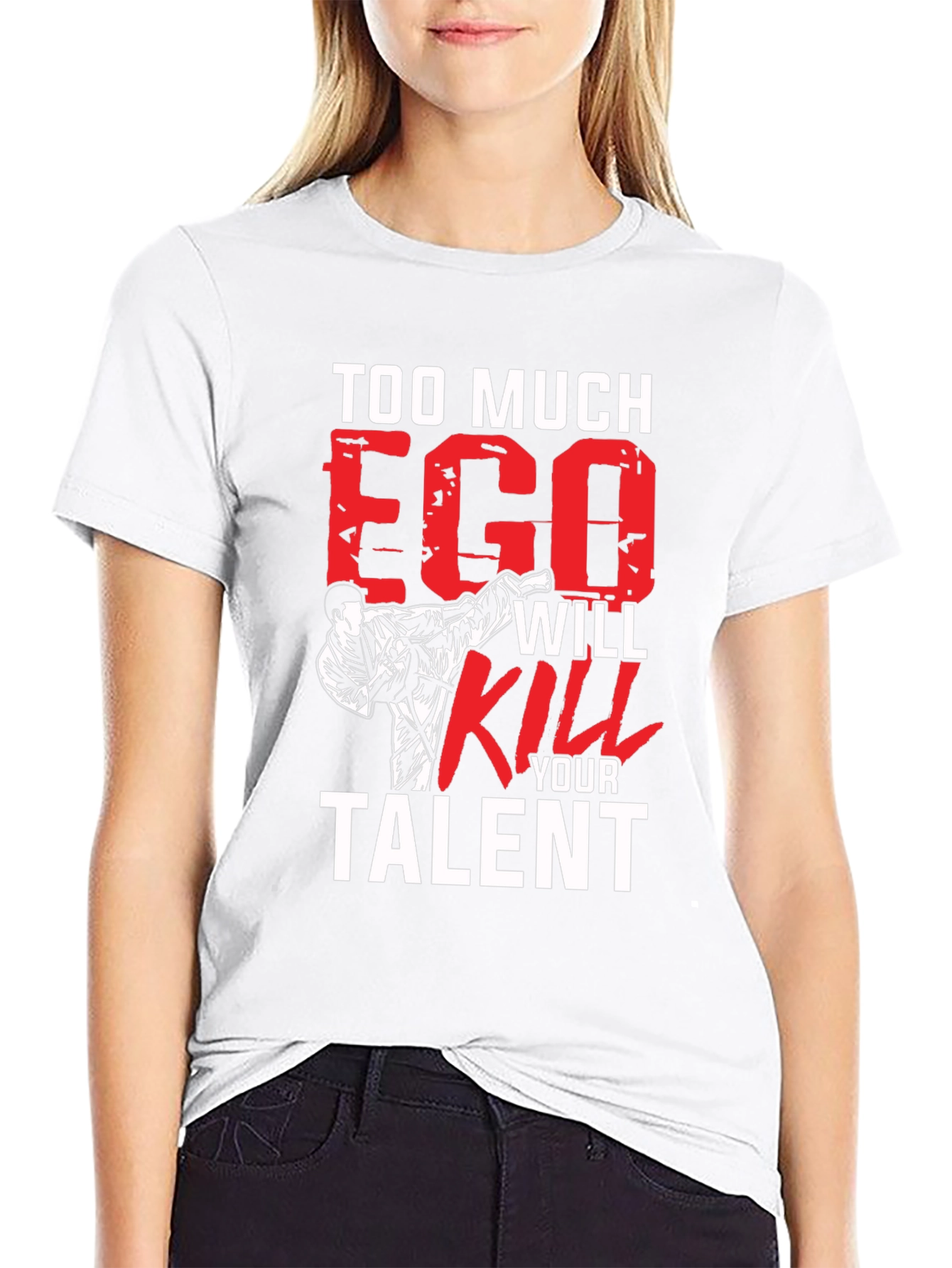 Too Much Ego Black T-Shirt