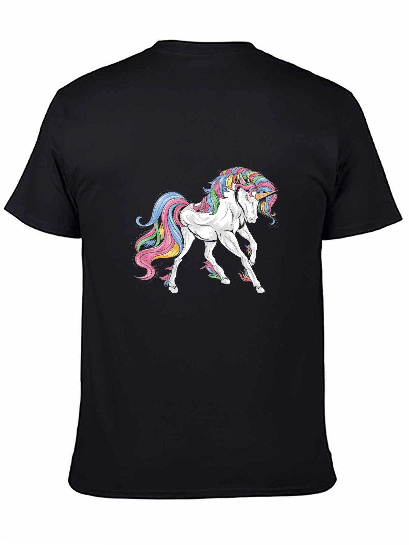 Unicorn Graphic Black T-Shirt