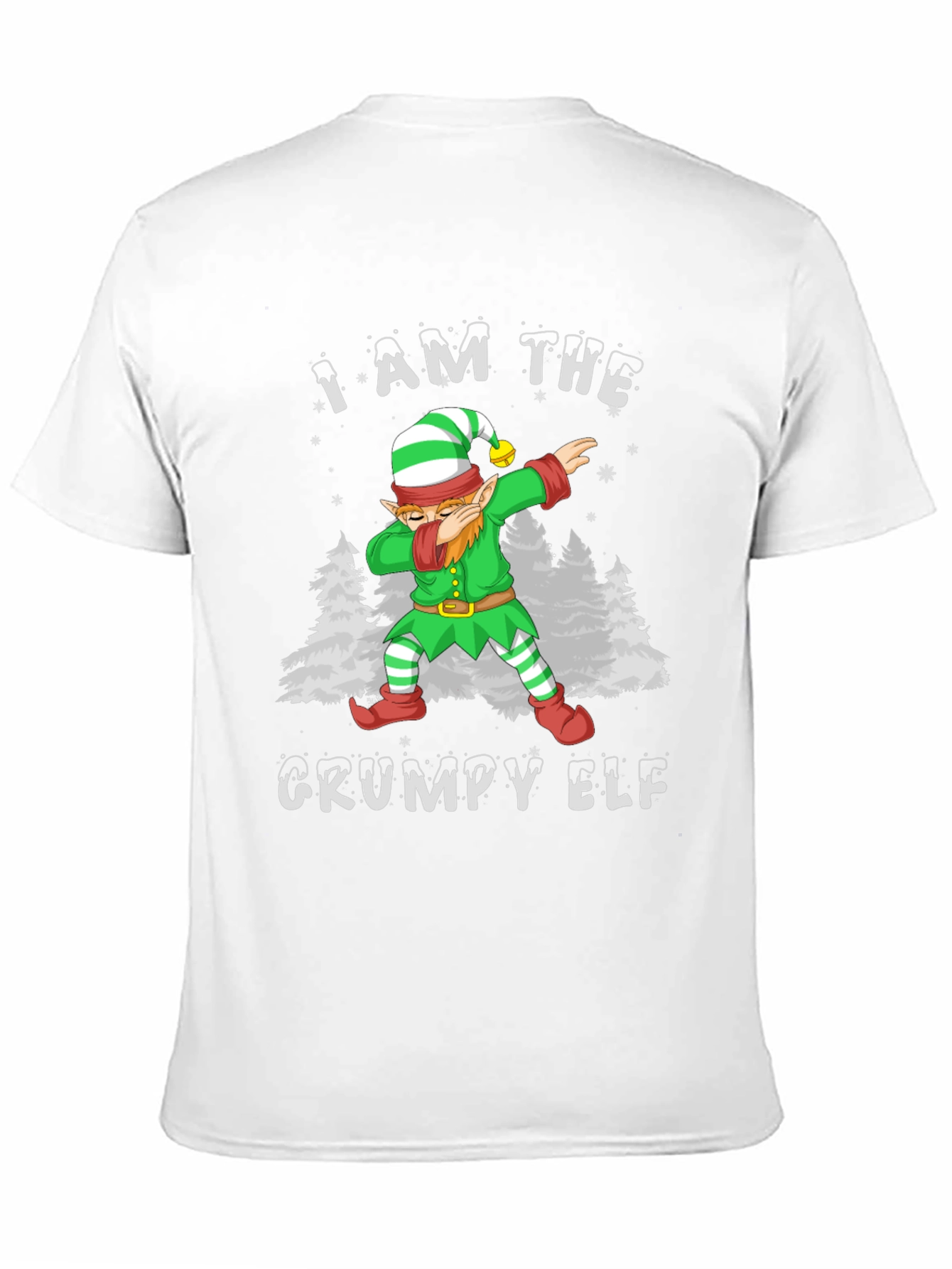 Grumpy Elf Dabbing Christmas T-Shirt