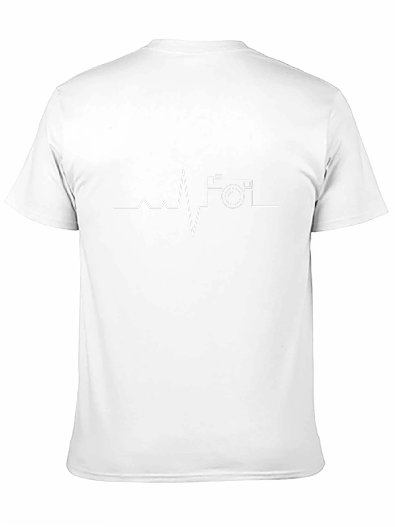 Camera Heartbeat Graphic Tee - Black