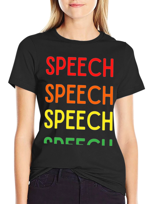 Rainbow Speech T-Shirt - Bold Statement Tee