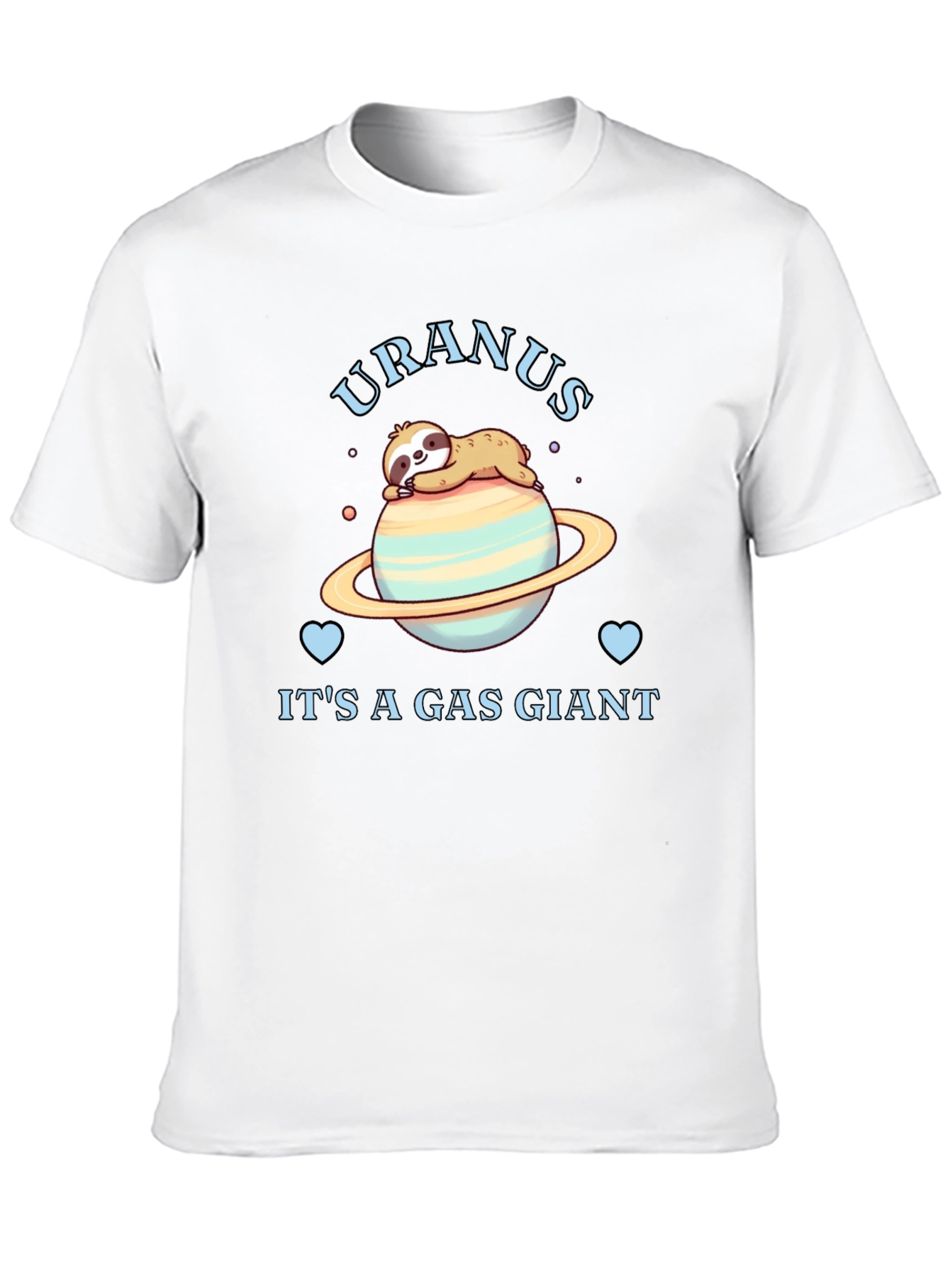 Uranus Gas Giant Sloth Graphic T-Shirt