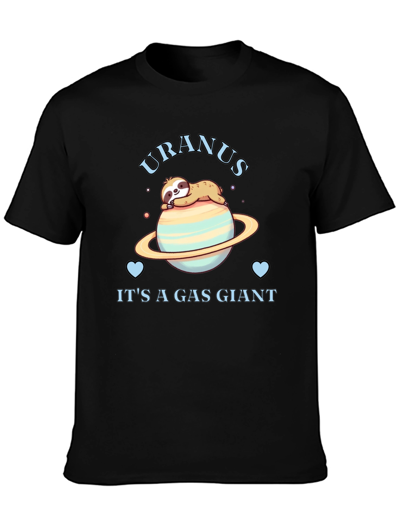 Uranus Gas Giant Sloth Graphic T-Shirt