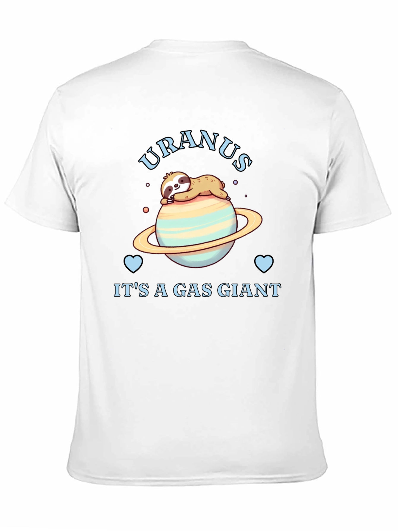 Uranus Gas Giant Sloth Graphic T-Shirt