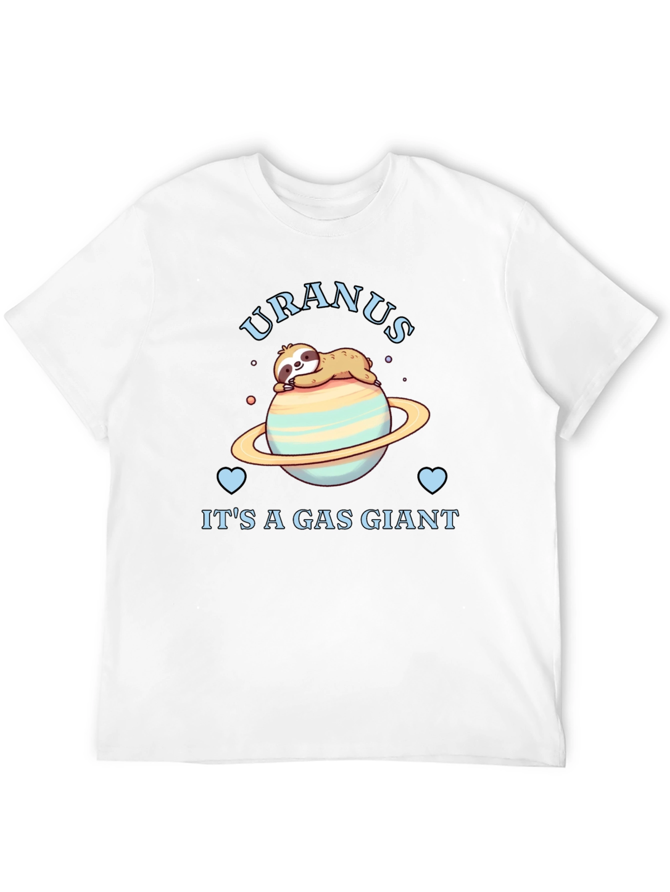 Uranus Gas Giant Sloth Graphic T-Shirt