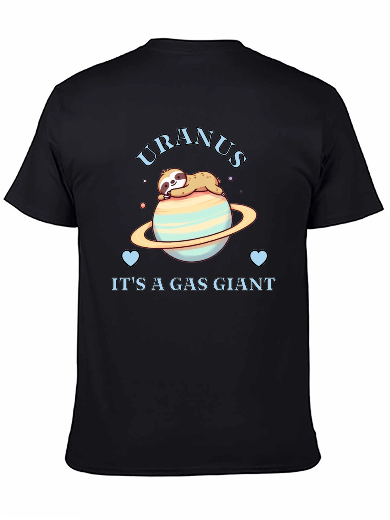 Uranus Gas Giant Sloth Graphic T-Shirt
