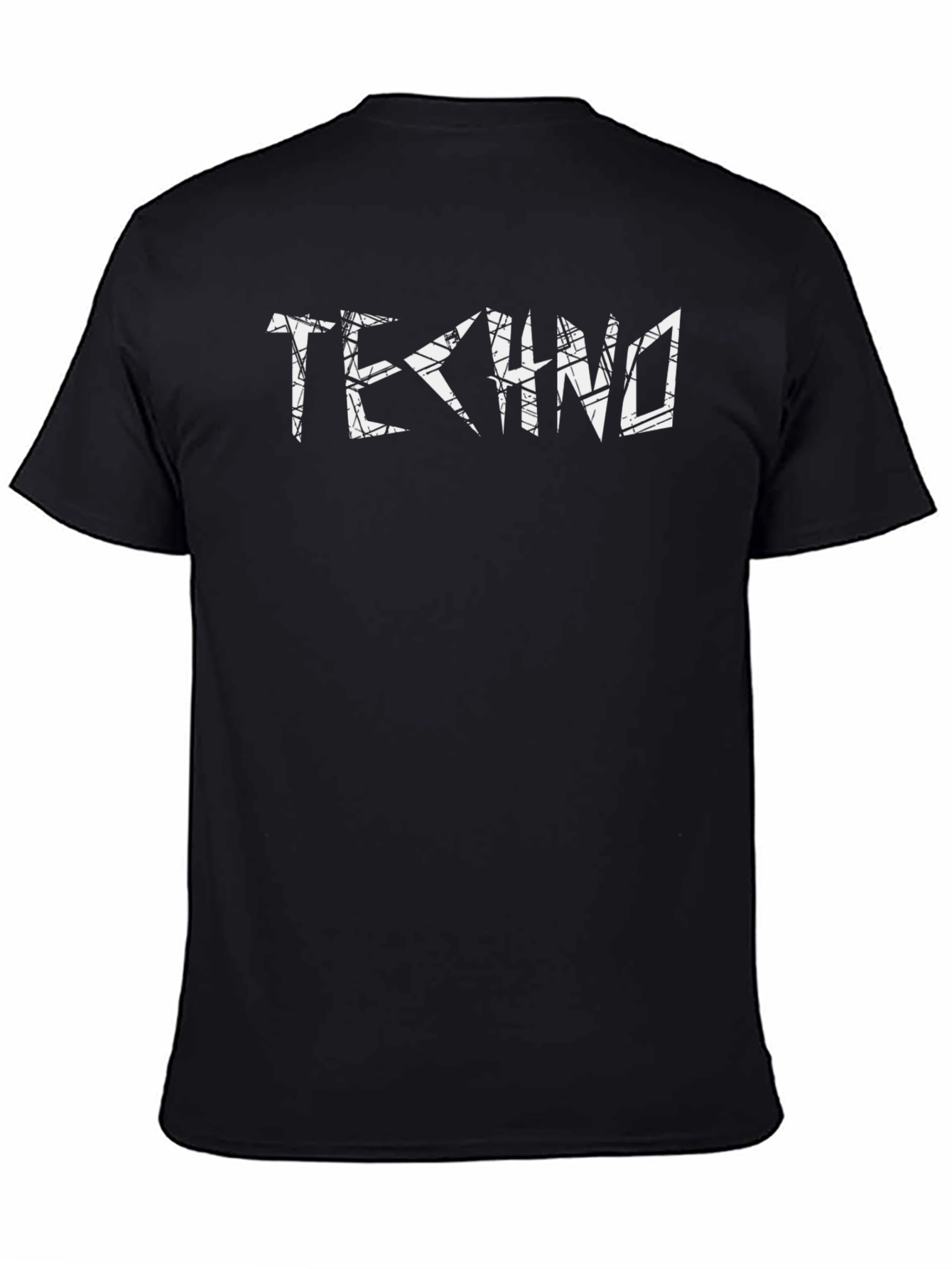 Grunge Techno Black T-Shirt
