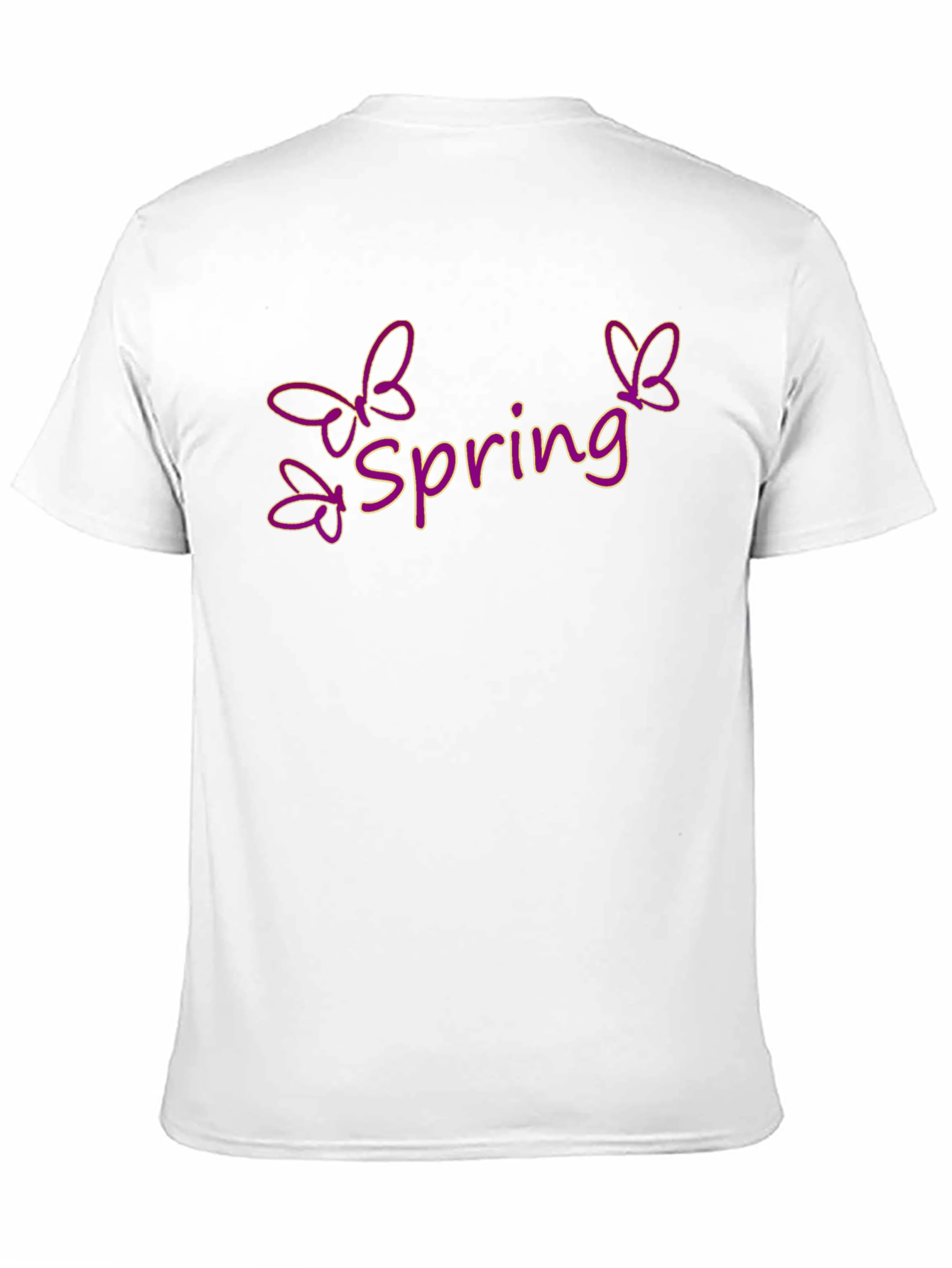 Spring Butterfly Graphic Tee - Black