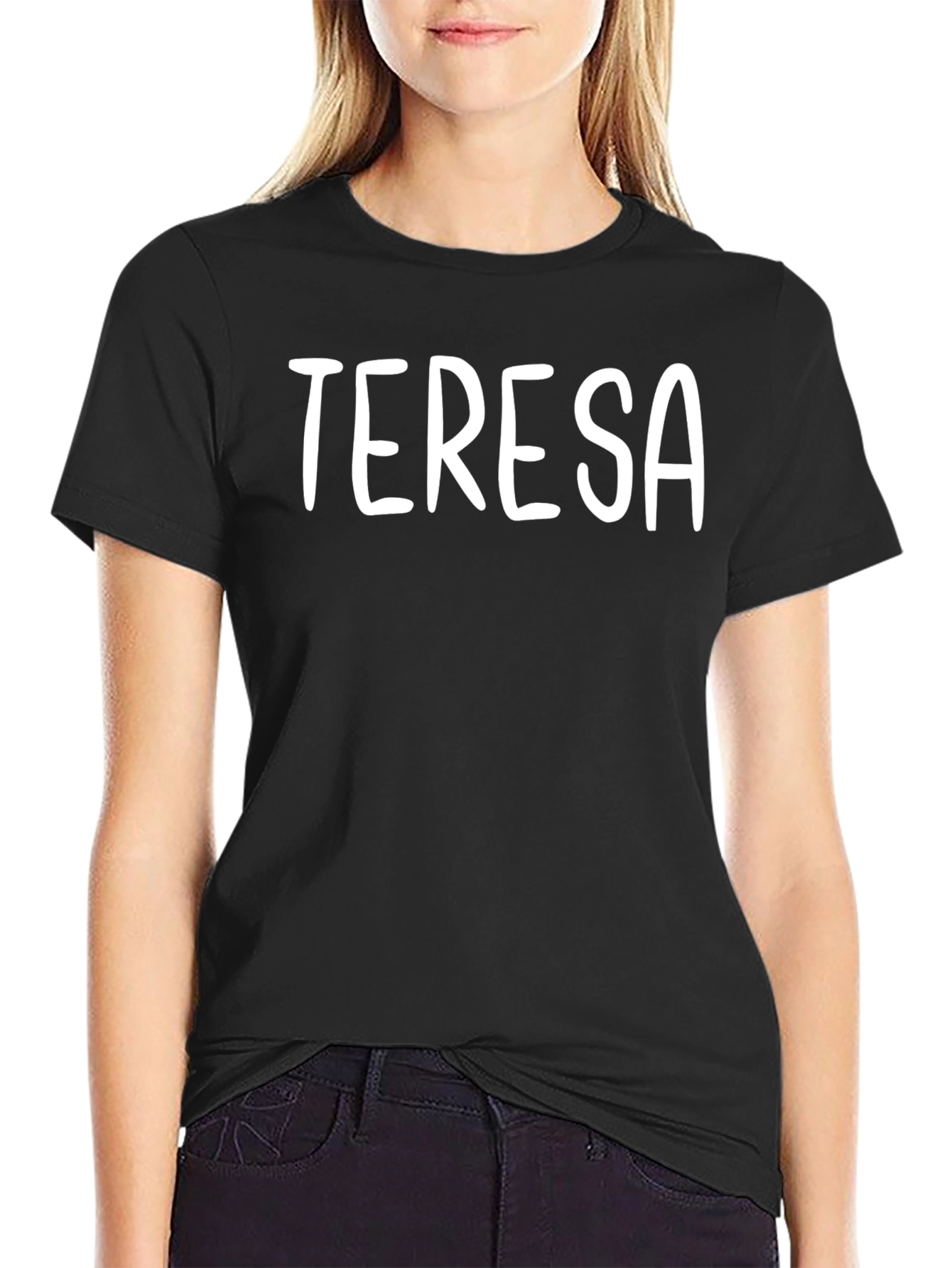 Teresa Personalized Black T-Shirt